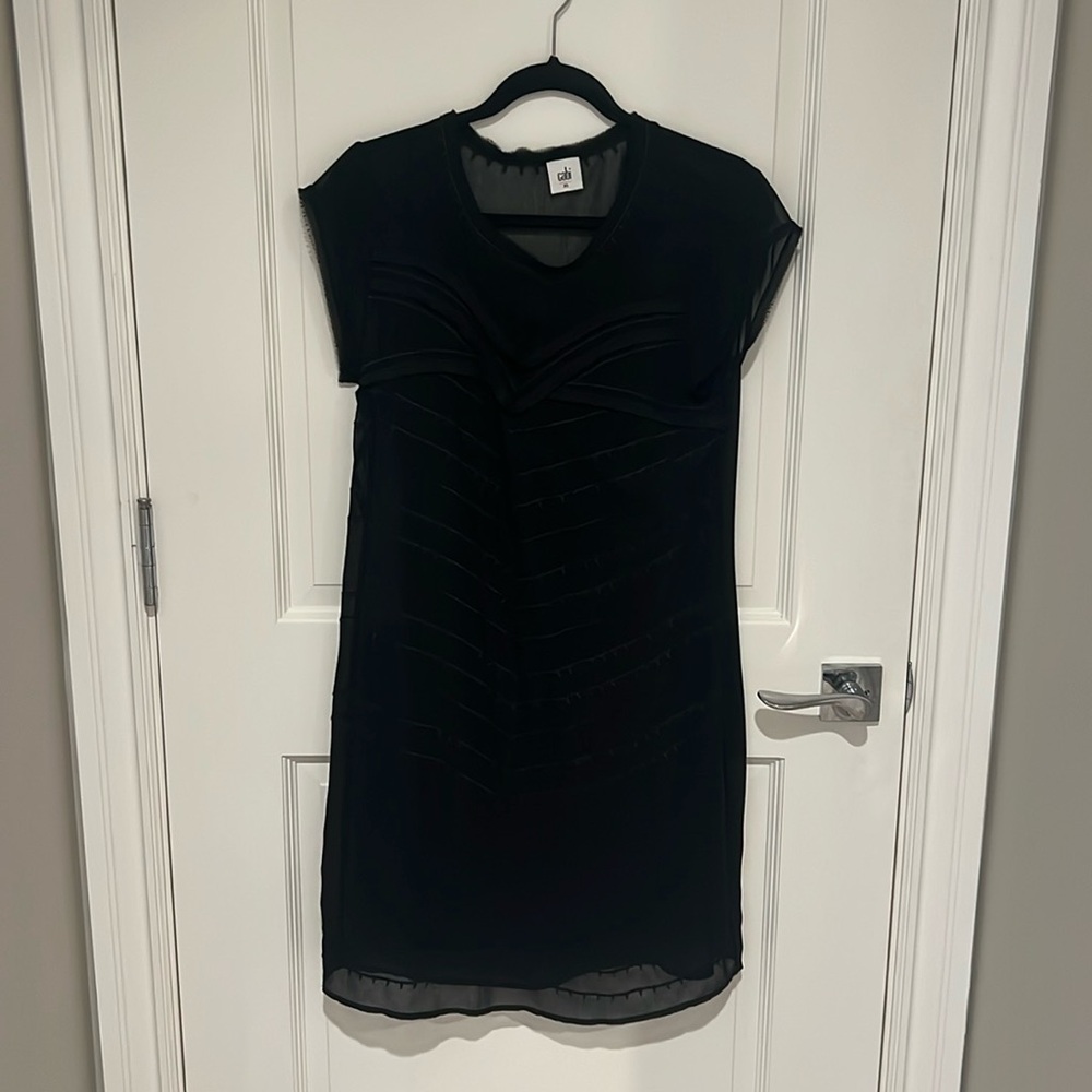 Cabi sheer black dress